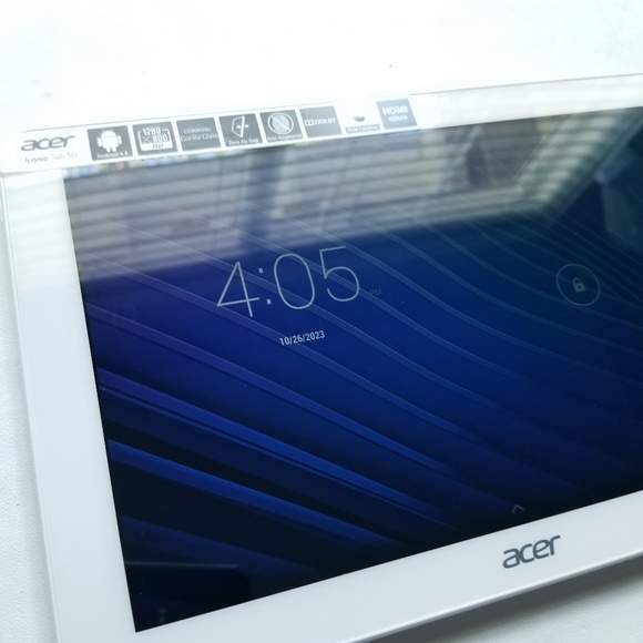 Acer Iconia Tab 10 Tablet Aluminum Body white NIB - Picture 11 of 16